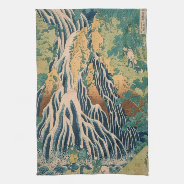 Japanese Art hand towel (Vertical)