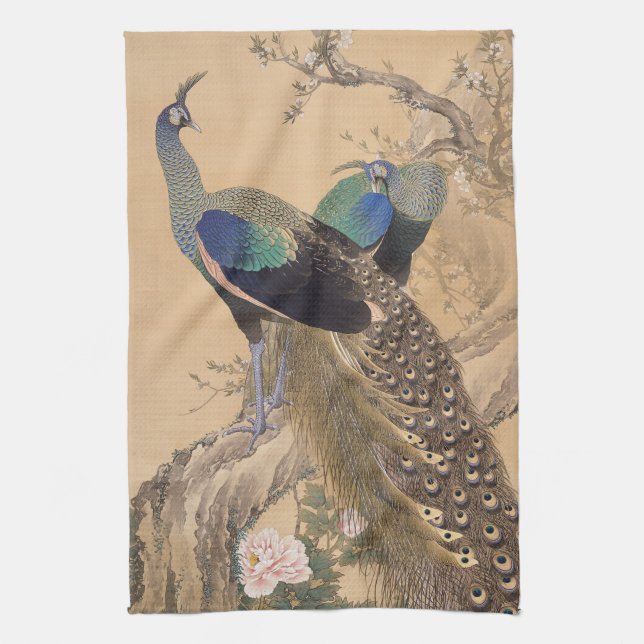 Japanese Art hand towel (Vertical)