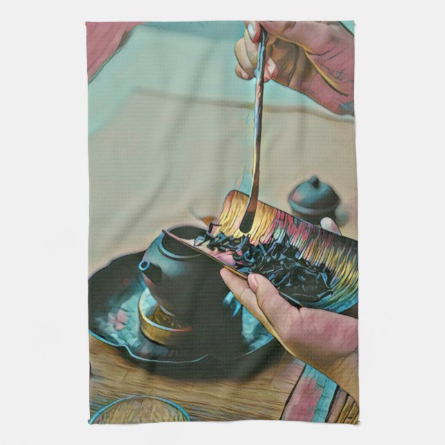 Japanese art lover tea towel (Vertical)
