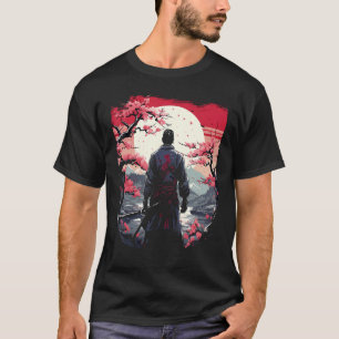 Japanese Art Ninja Ukiyo-e Samurai Vintage Fighte T-Shirt