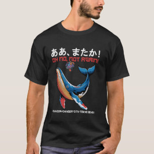 Japanese Art Oh No Not Again Vintage Whale and Pet T-Shirt