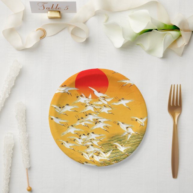 Japanese art   paper plate (Wedding)