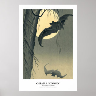 Japanese Art Print - Ohara Koson - Bats