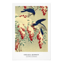 Japanese Art Print - Ohara Koson - Flycatchers