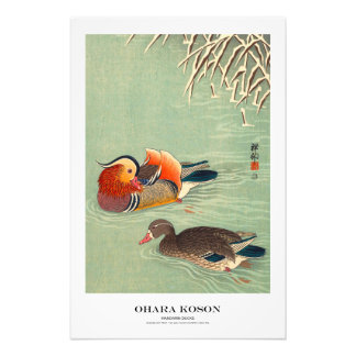 Japanese Art Print - Ohara Koson - Mandarin Ducks