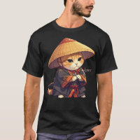 Japanese Art Ramen Cat Ninja Ukiyo-e Anime Style S