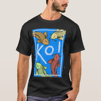 Japanese Art Samurai Aesthetic Koi Fish T-Shirt