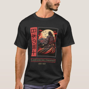 Japanese Art Samurai Vintage Fighter Anime Bushido T-Shirt