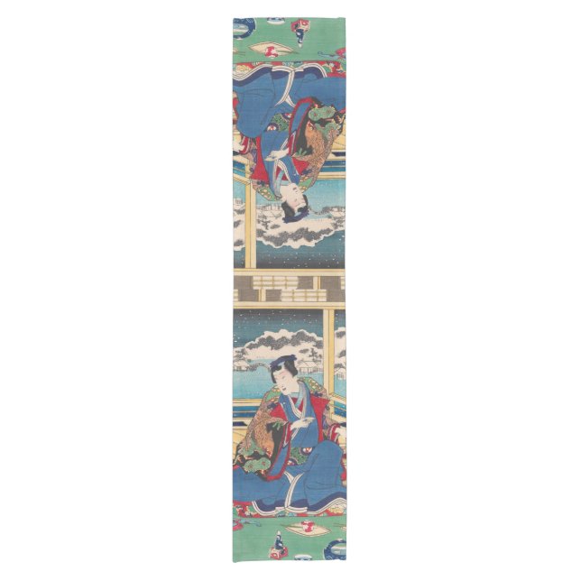Japanese Art table runner (Front)