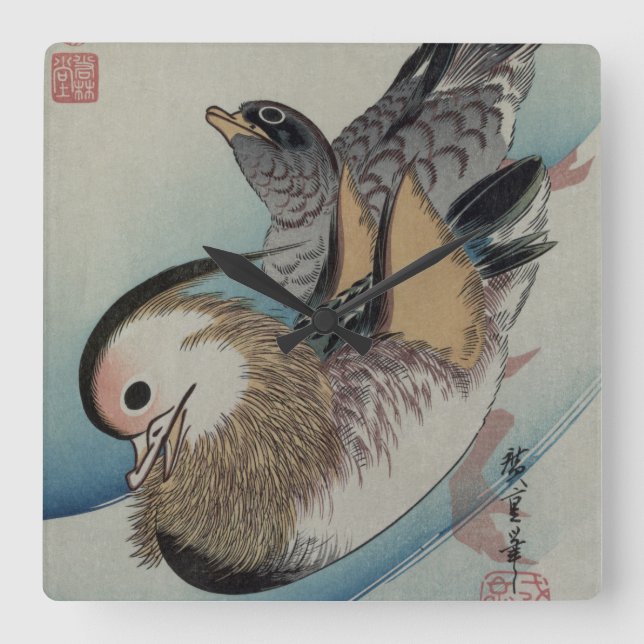 Japanese Art wall clock (Front)