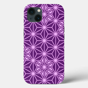 Japanese Asanoha pattern - amethyst purple iPhone 13 Case