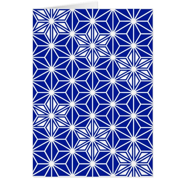 Japanese Asanoha pattern - cobalt blue (Front)