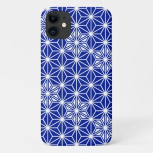 Japanese Asanoha pattern - cobalt blue Case-Mate iPhone Case