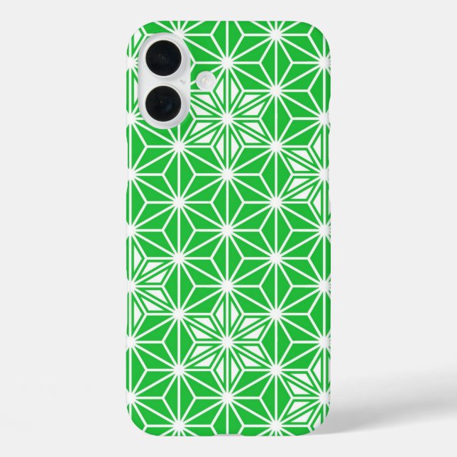 Japanese Asanoha pattern - jade green Case-Mate iPhone Case (Back)