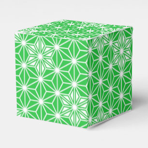 Japanese Asanoha pattern - jade green Favour Box