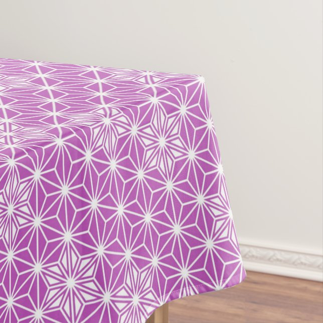 Japanese Asanoha pattern - orchid Tablecloth (In Situ)