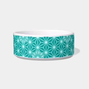 Japanese Asanoha pattern - turquoise Bowl