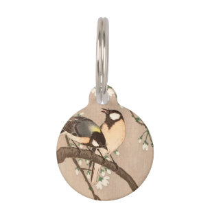 Japanese Asian Koson Bird Chickadee Songbird Pet Tag