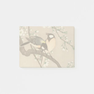 Japanese Asian Koson Bird Chickadee Songbird Post-it Notes