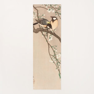 Japanese Asian Ohara Koson Bird Chickadee Songbird Yoga Mat