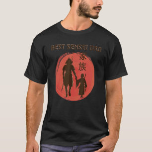 Japanese Asian Samurai Best Dad Father Warrior Son T-Shirt