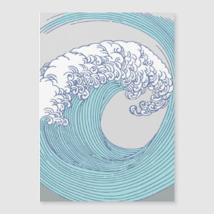 Japanese Asian Surf Wave Art Ocean Art
