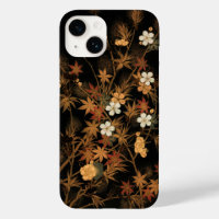 Japanese Autumn iPhone Case with Vintage Artwork