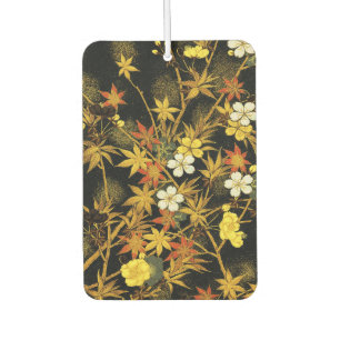 Japanese Autumn Leaves Antique Botanical Car Air Freshener