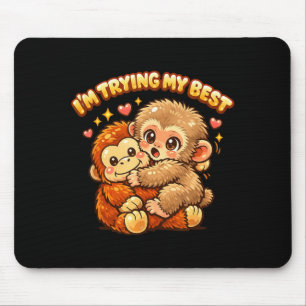 Japanese Baby Monkey Animal Internet Meme Im Mouse Pad