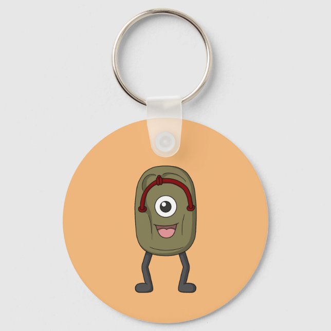 Japanese Bake-zouri (Ghost Sandal): Cool Yokai Key Ring (Front)