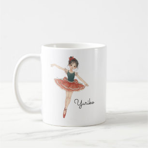 Japanese Ballerina Girl Personalised Coffee Mug