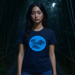Japanese Bamboo In Moonlight T-Shirt