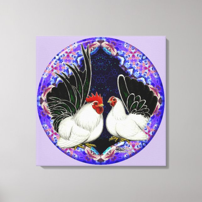 Japanese Bantam Circle Canvas Print (Front)