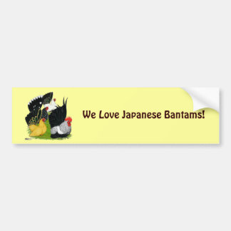 Japanese Bantam Quartet Bumper Sticker