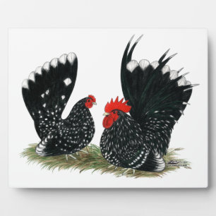 Japanese Bantams Mottled Plaque