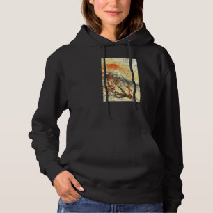 Japanese Beautiful Cherry Blossom Sakura Mount Fuj Hoodie