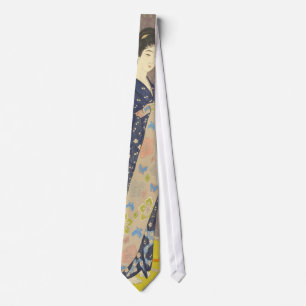 Japanese Beauty in Summer Kimono Tie