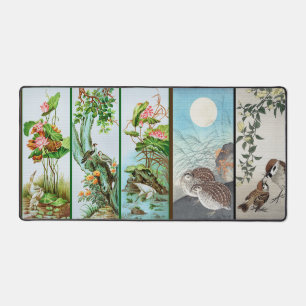 Japanese Bird Art Desk Mat Mouse Pad
