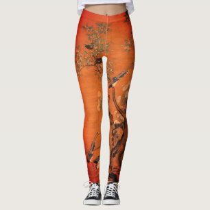 JAPANESE BIRD Leggings