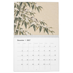 Japanese Birds & Botanicals Wall Calendar