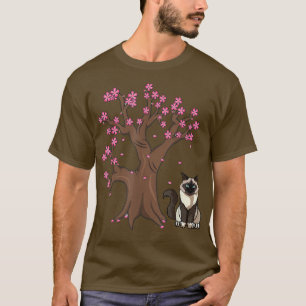 Japanese Birman Cat Mum Cherry Blossom T-Shirt
