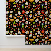 Japanese Black Kawaii Sushi Decora Design