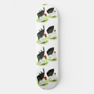 Japanese Black White Bantams Skateboard