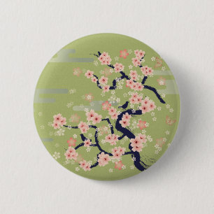 JAPANESE Blossom 6 Cm Round Badge