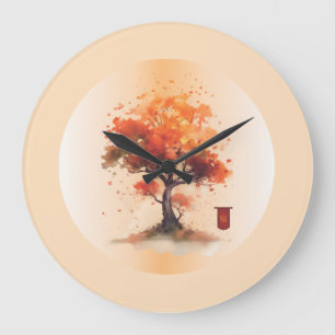 Japanese Blossom Large Clock