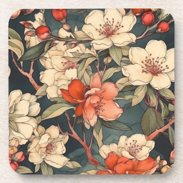 Japanese Blossoms Coaster (Front)