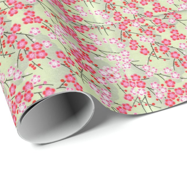 Japanese Blossoms No.3 Wrapping Paper (Roll Corner)