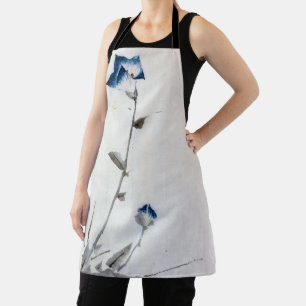 Japanese Blue Bellflower, Hokusai, Ukiyo-e Apron
