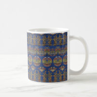Japanese Blue Dragon Pattern Mug