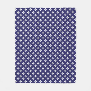 Japanese Blue Fleece Blanket